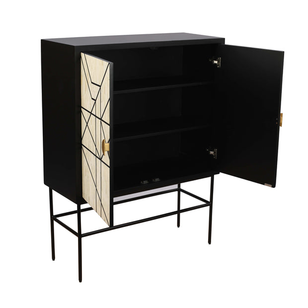 Bone Inlay Buffet Drinks Cabinet / Bar Cabinet - Abstract