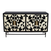 Bone Inlay Buffet - Abstract Tribal
