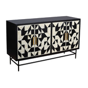 Bone Inlay Buffet - Abstract Tribal