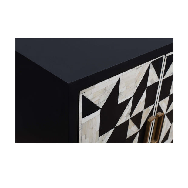 Bone Inlay Buffet - Abstract Tribal