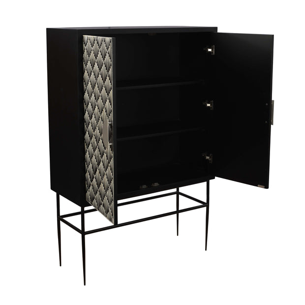 Bone Inlay Buffet Drinks Cabinet / Bar Cabinet - Diamond