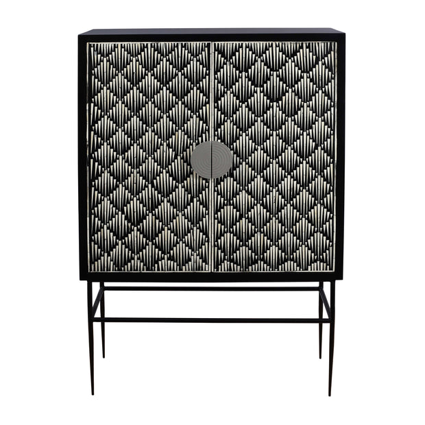 Bone Inlay Buffet Drinks Cabinet / Bar Cabinet - Diamond
