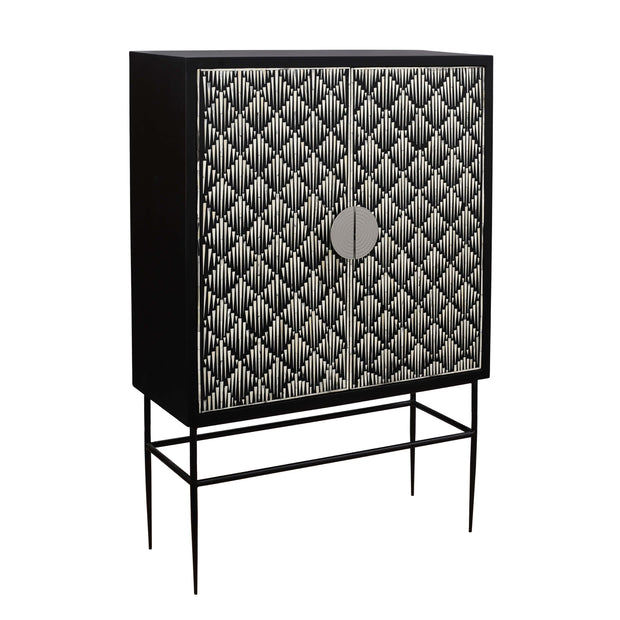 Bone Inlay Buffet Drinks Cabinet / Bar Cabinet - Diamond