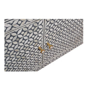 Bone Inlay Buffet - Grey Geometric