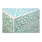 Bone Inlay Buffet 9 Drawer Chest -  Turquoise Tribal Arrow