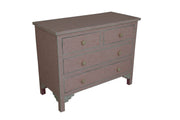 Bone Inlay 4 Drawer Chest of Drawers - Pink Fish Scale