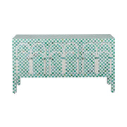 Bone Inlay Buffet - Turquoise Arches