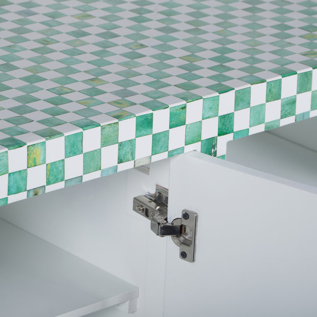 Bone Inlay Buffet - Turquoise Arches