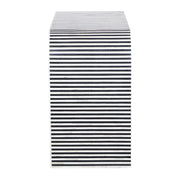 Bone Inlay 4 Drawer Chest of Drawers - Waterfall / Curved - Black