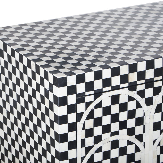 Bone Inlay Buffet - Black Arches