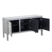 Bone Inlay Buffet - Black Arches