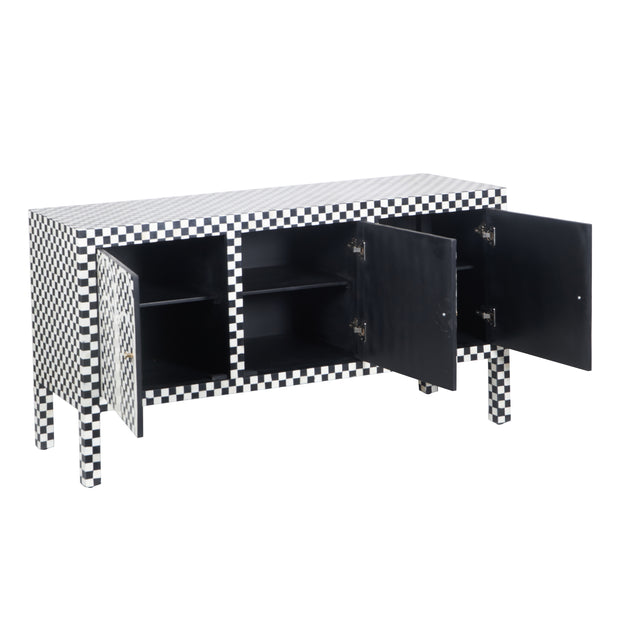 Bone Inlay Buffet - Black Arches