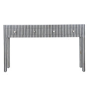 Bone Inlay 4 Drawer Hall Table or Side Table - Black Stripe