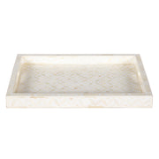 Bone Inlay Tray (Medium) - White Geometric