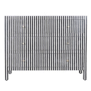 Bone Inlay 3 Drawer Chest of Drawers - Black Stripe / Lines