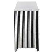 Bone Inlay 7 Drawer Chest of Drawers - Black Lines