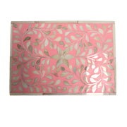 Bone Inlay Box Small - Pink Floral