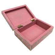 Bone Inlay Box Small - Pink Floral