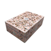 Mother of Pearl Inlay Box Small - Pink Floral