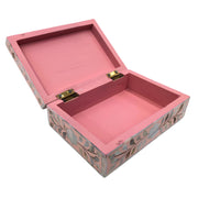 Mother of Pearl Inlay Box Small - Pink Floral