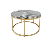 Bone Inlay Coffee Table - Zebra - Abacus and Hunt Melbourne | Unique Furniture