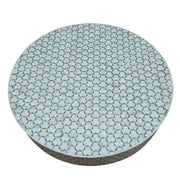 Bone Inlay Coffee Table - Grey Geometric - Abacus and Hunt Melbourne | Unique Furniture