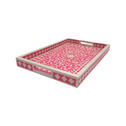 Bone Inlay Tray (Medium) - Hot Pink