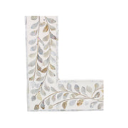 Mother of Pearl Inlay Mirror - White