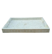 Bone Inlay Tray (Medium) - White Floral - Abacus and Hunt Melbourne | Unique Furniture