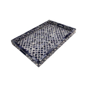 Bone Inlay Tray (Large) - Blue