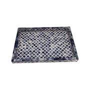 Bone Inlay Tray (Large) - Blue