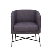 The Sloane Arm Chair - Blue Grey Textured Fabric - Abacus and Hunt Melbourne | Unique Furniture