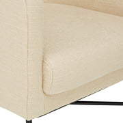 The Sloane Arm Chair - Ivory Textured Fabric - Abacus and Hunt Melbourne | Unique Furniture