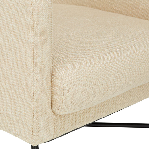 The Sloane Arm Chair - Ivory Textured Fabric - Abacus and Hunt Melbourne | Unique Furniture