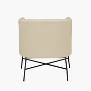 The Sloane Arm Chair - Ivory Textured Fabric - Abacus and Hunt Melbourne | Unique Furniture