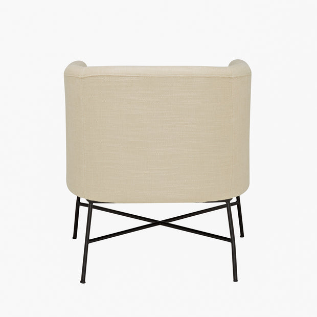 The Sloane Arm Chair - Ivory Textured Fabric - Abacus and Hunt Melbourne | Unique Furniture