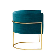 The Lexington Arm Chair - Teal Green Velvet - Abacus and Hunt Melbourne | Unique Furniture