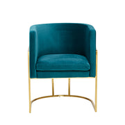 The Lexington Arm Chair - Teal Green Velvet - Abacus and Hunt Melbourne | Unique Furniture