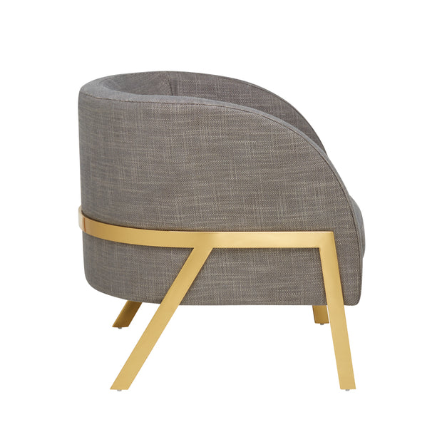 The SoHo Arm Chair - Dark Grey Textured Fabric - Abacus and Hunt Melbourne | Unique Furniture
