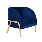 The SoHo Arm Chair - Jewellery Blue Velvet - Abacus and Hunt Melbourne | Unique Furniture