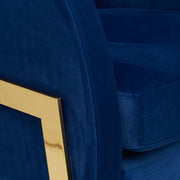 The SoHo Arm Chair - Jewellery Blue Velvet - Abacus and Hunt Melbourne | Unique Furniture
