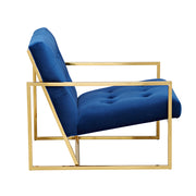 The Boulevard Arm Chair - Jewellery Blue Velvet - Abacus and Hunt Melbourne | Unique Furniture