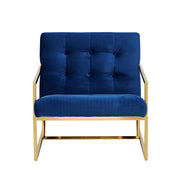 The Boulevard Arm Chair - Jewellery Blue Velvet - Abacus and Hunt Melbourne | Unique Furniture