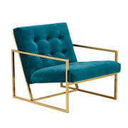 The Boulevard Arm Chair - Teal Green Velvet - Abacus and Hunt Melbourne | Unique Furniture