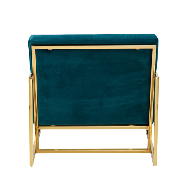 The Boulevard Arm Chair - Teal Green Velvet - Abacus and Hunt Melbourne | Unique Furniture