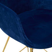 The Estelle Chair - Jewellery Blue Velvet - Abacus and Hunt Melbourne | Unique Furniture