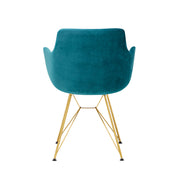 The Estelle Chair - Teal Green Velvet - Abacus and Hunt Melbourne | Unique Furniture