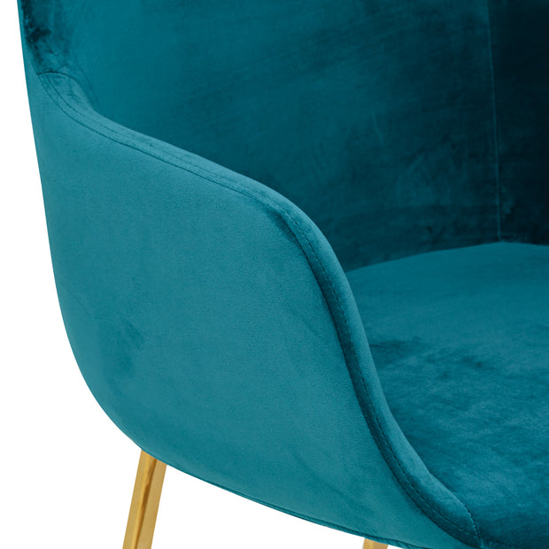 The Davis Bar Stool - Teal Green Velvet - Abacus and Hunt Melbourne | Unique Furniture