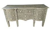 Bone Inlay Console Table - Grey Floral - Abacus and Hunt Melbourne | Unique Furniture